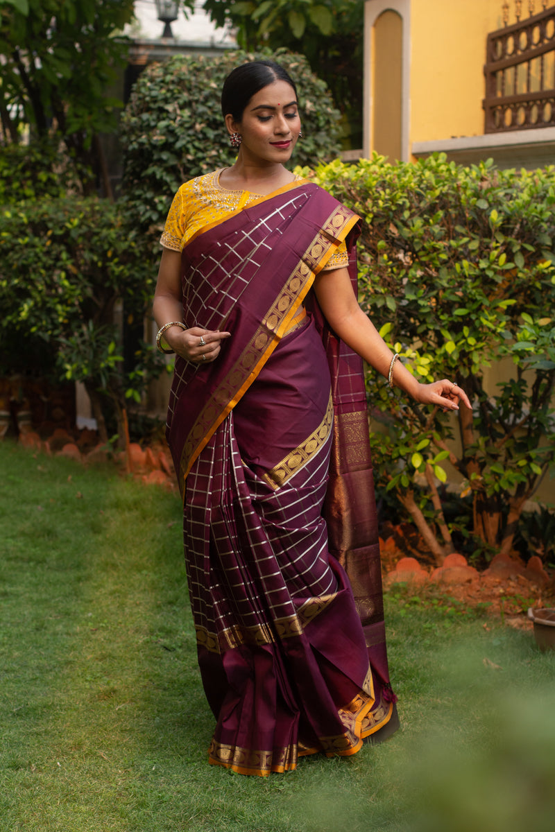 Buy Latest Designer Kanchipuram Silk Sarees Online | Utsav Fashion